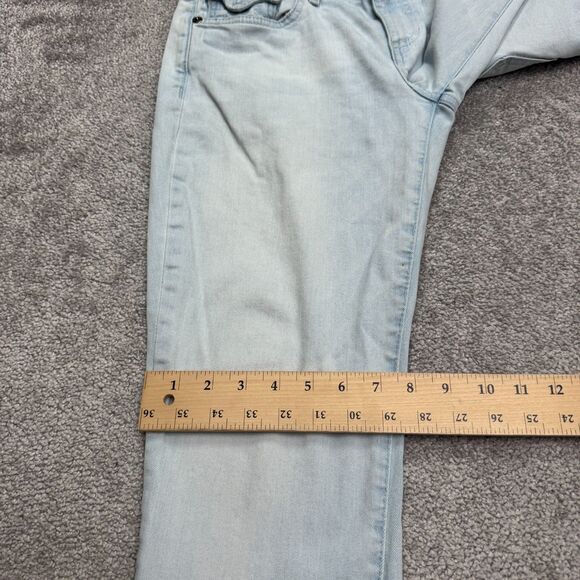 True Religion Cora Mid Rise Straight Leg Denim Jeans Womens 28 Light Wash Casual - Picture 16 of 16